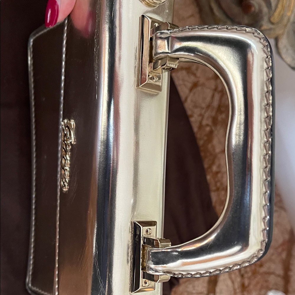 Gucci Vintage Metallic Silver Mini Top-Handle Bag( Milan Fashion Show) - Picture 7 of 12